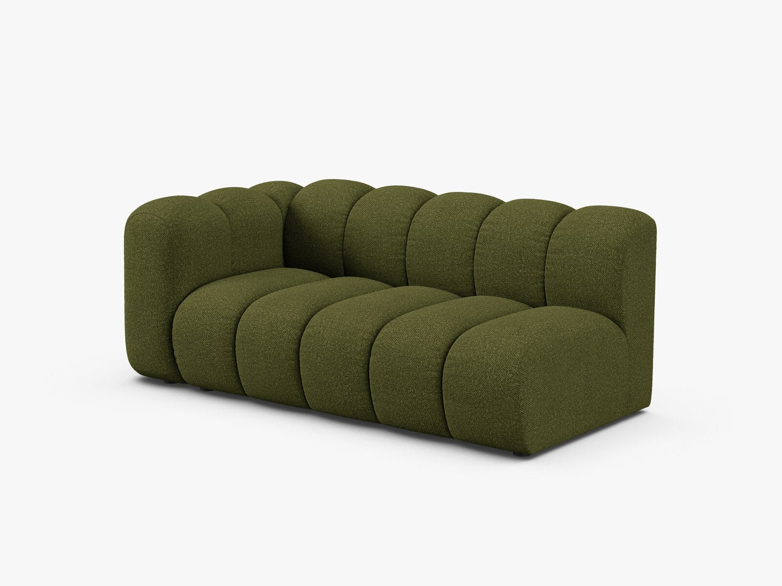 Micadoni Modul Lupine 3-Sitzer Links Boucle Baloo Dunkel-Olivgrün