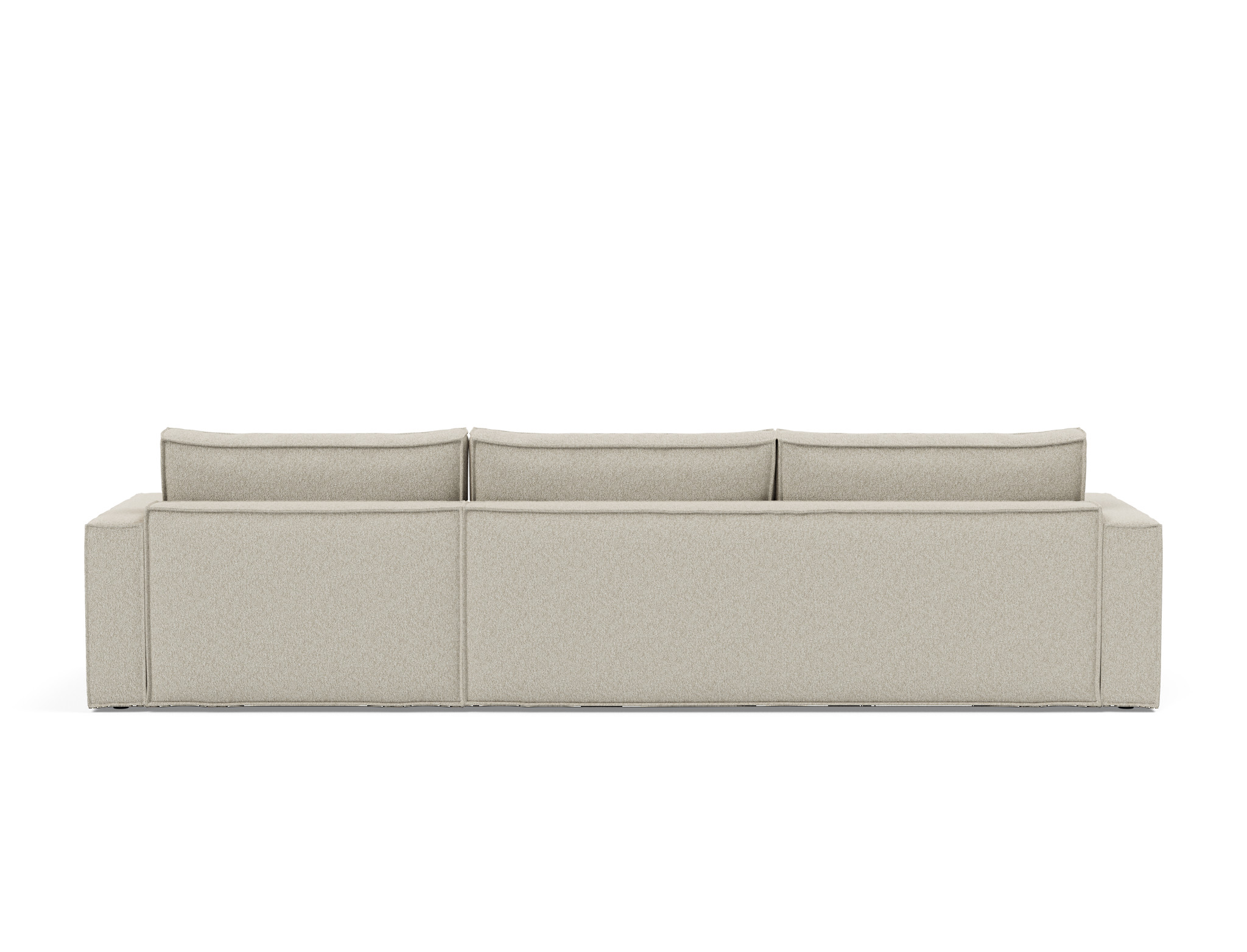 Schlafsofa Newilla mit Chaiselongue Boucle Skandi 539-Beige