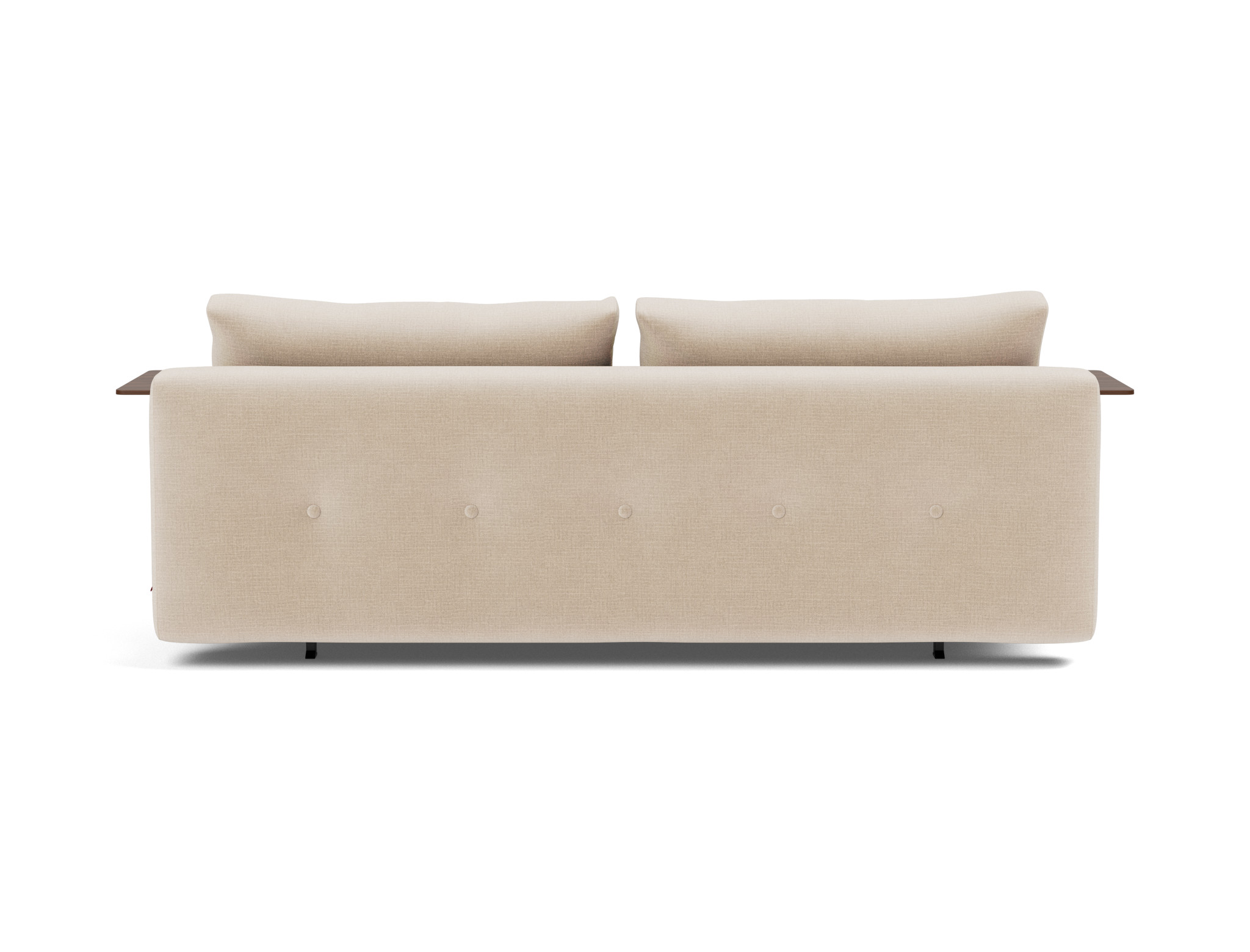 Schlafsofa Recast mit Armlehnen Chenille Esina 410-Almond-Beige