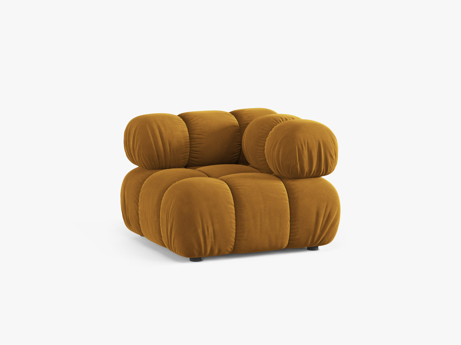 Micadoni symmetrisches Eckmodul Bellis Samt Bluvel Gelb