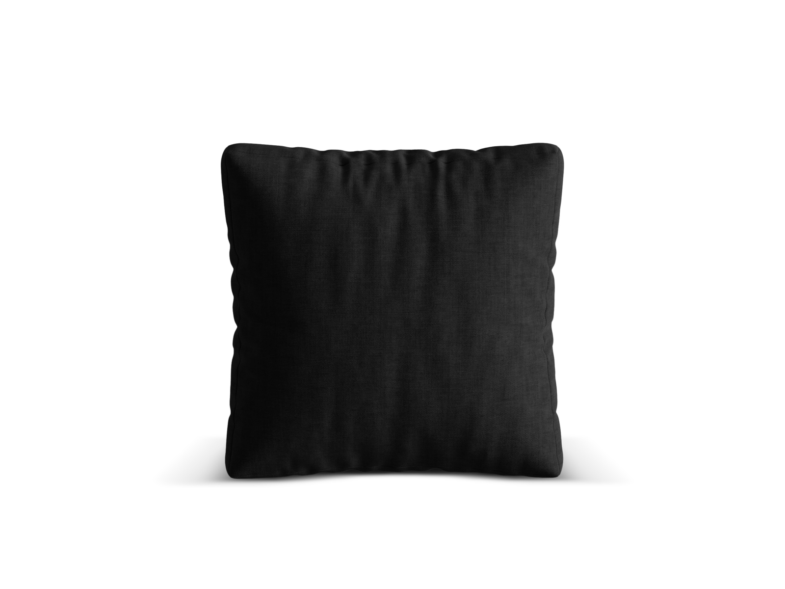 Micadoni Kissen Martina Strukturierter Stoff Boston Schwarz 65x65 moebelfaktor