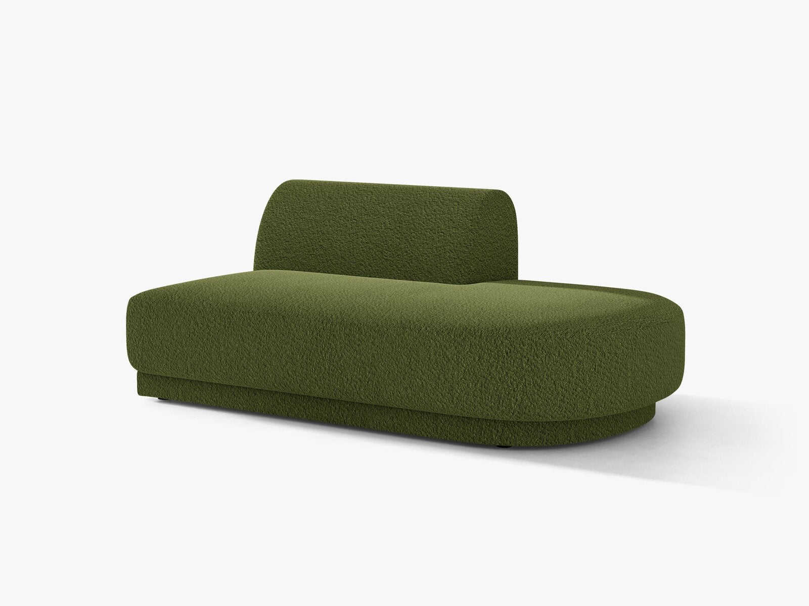 Micadoni 2-Sitzer Sitzmodul offen Miley Rechts Boucle Baloo Dunkel-Olivgrün