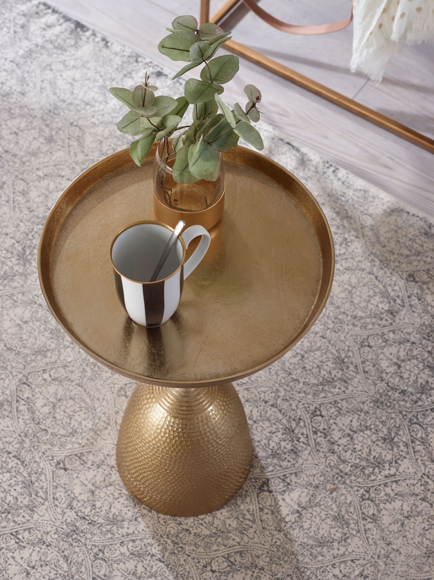 Beistelltisch Varmahlid Aluminium Gold Ø 33 cm