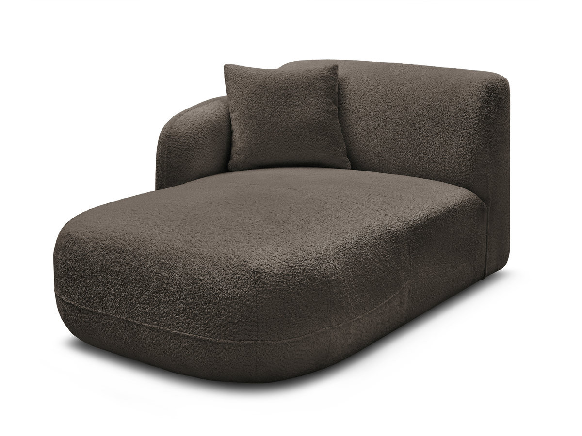 Bobochic Anda Méridienne-Modul Chenille Braun Ecke links