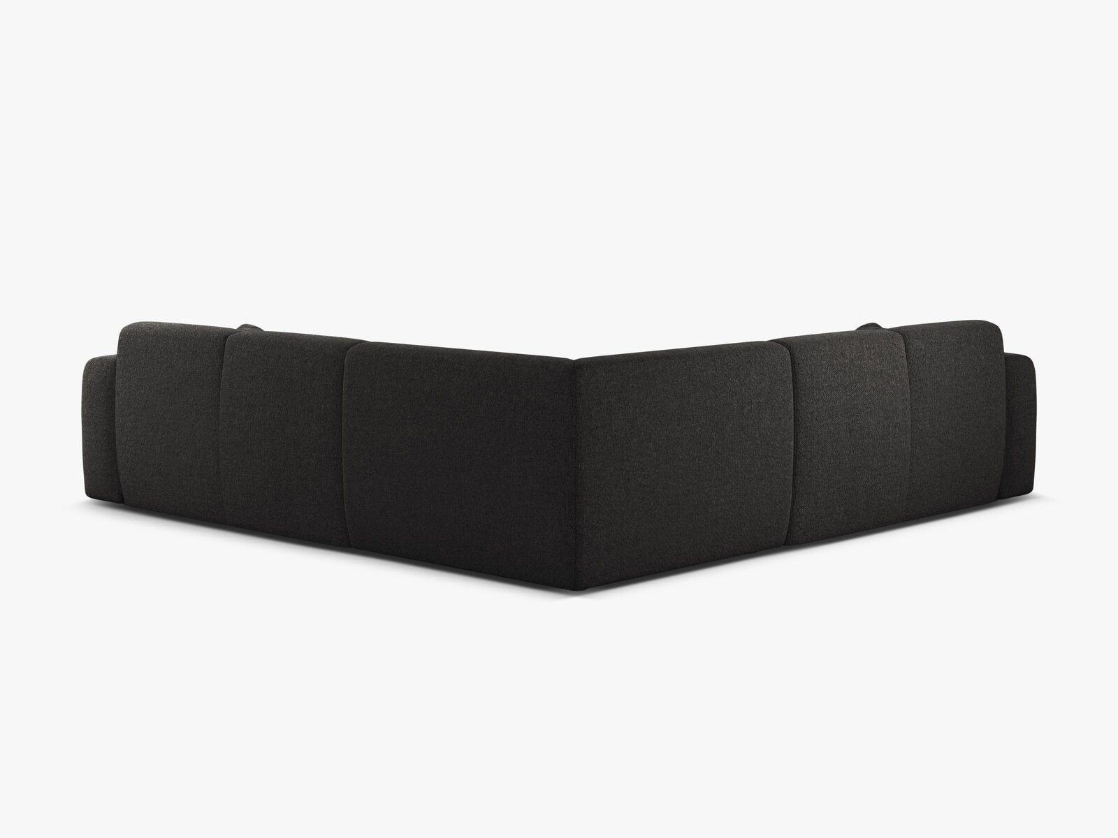 Micadoni Ecksofa Molino 5-Sitzer Chenille Eden Anthrazit
