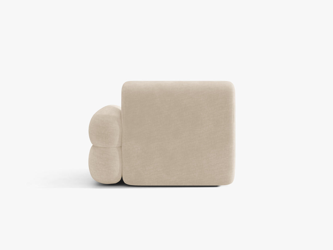 Micadoni Neo Sofamodul Rechts Chenille Golden Helles Beige