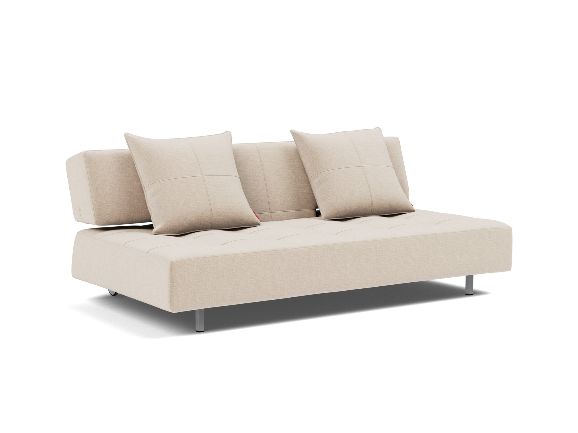 Schlafsofa Long Horn D.E.L. Chenille Esina 410-Almond-Beige