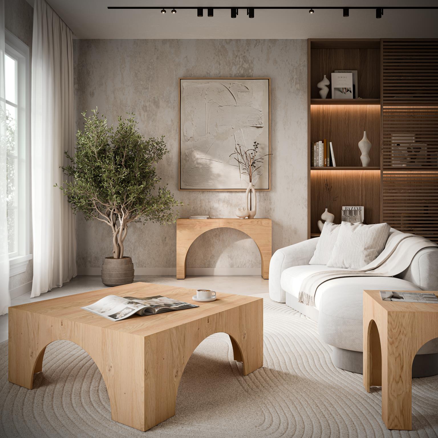 Livin Hill Konsolentisch eckig Avola Natur AV2430-4