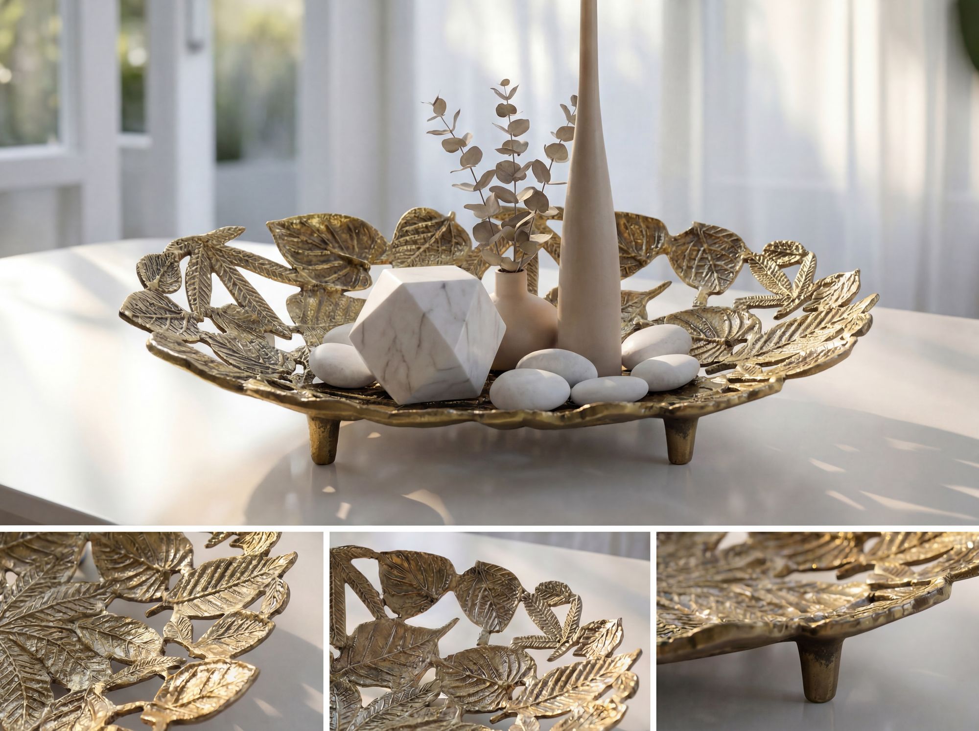 Dekoschale Lodingen Aluminium Gold