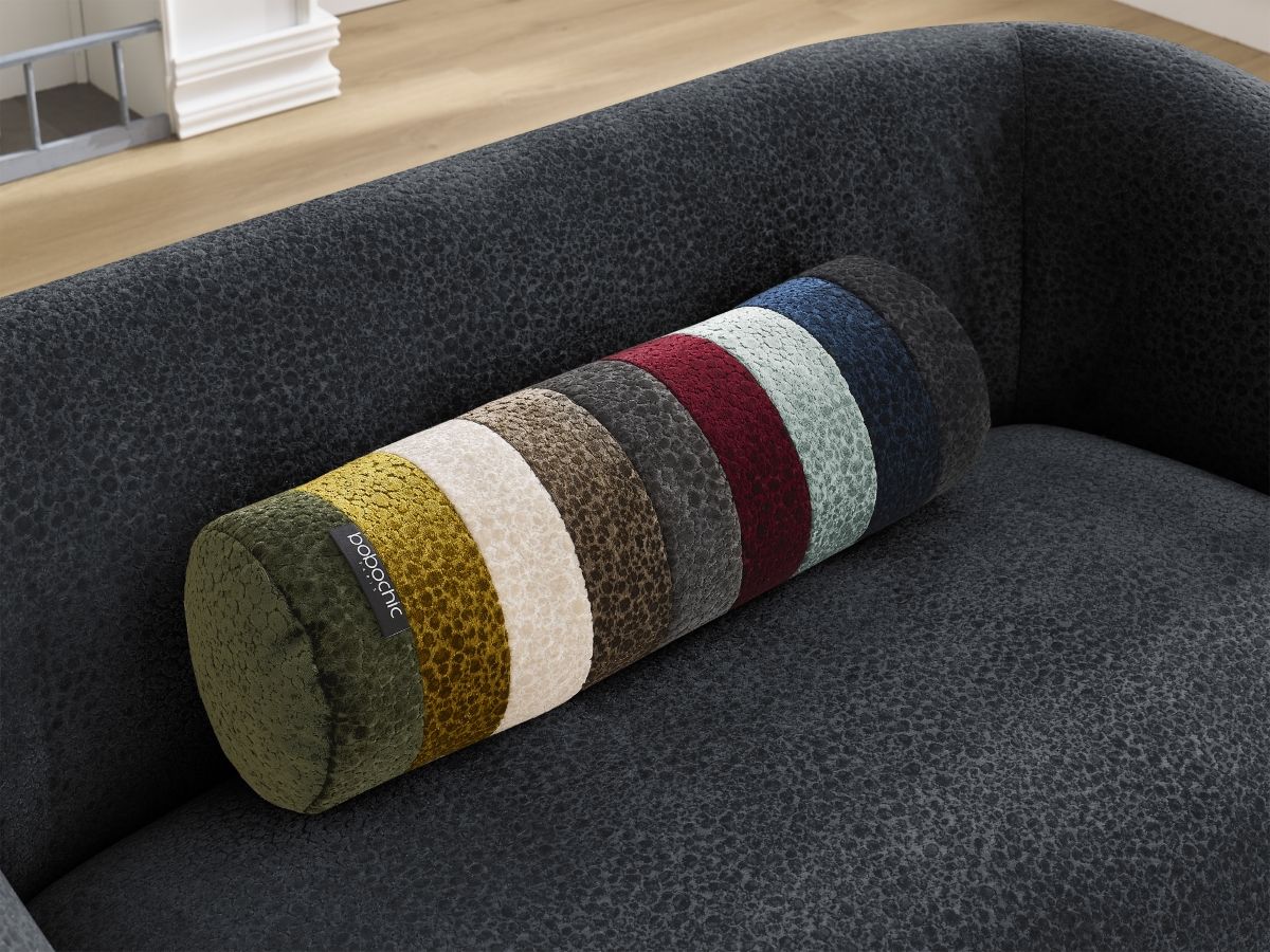 Bobochic Celine Sofa 2-Sitzer Strukturstoff Schwarz