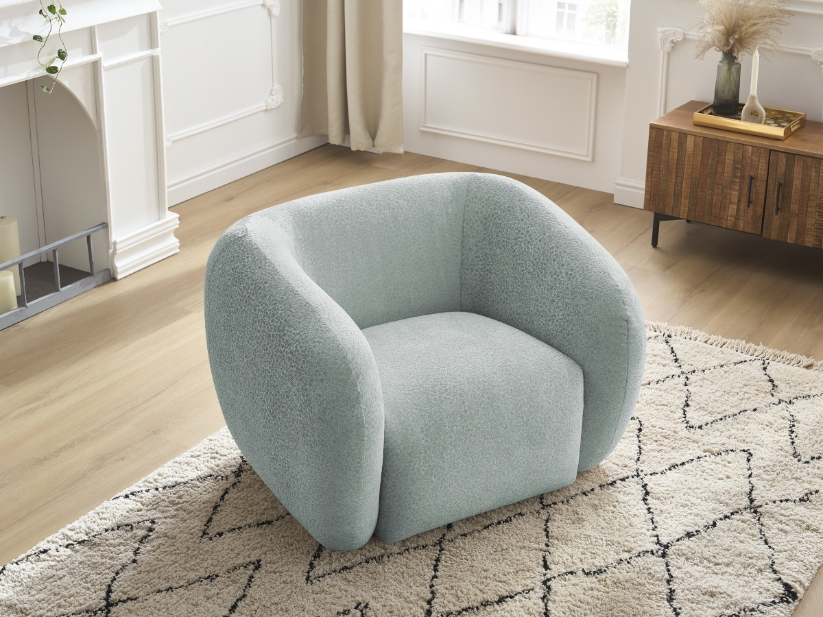 Bobochic Celine Sessel Strukturstoff Hellblau