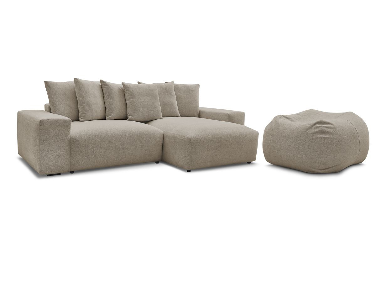 Melange-Stoff · Taupe