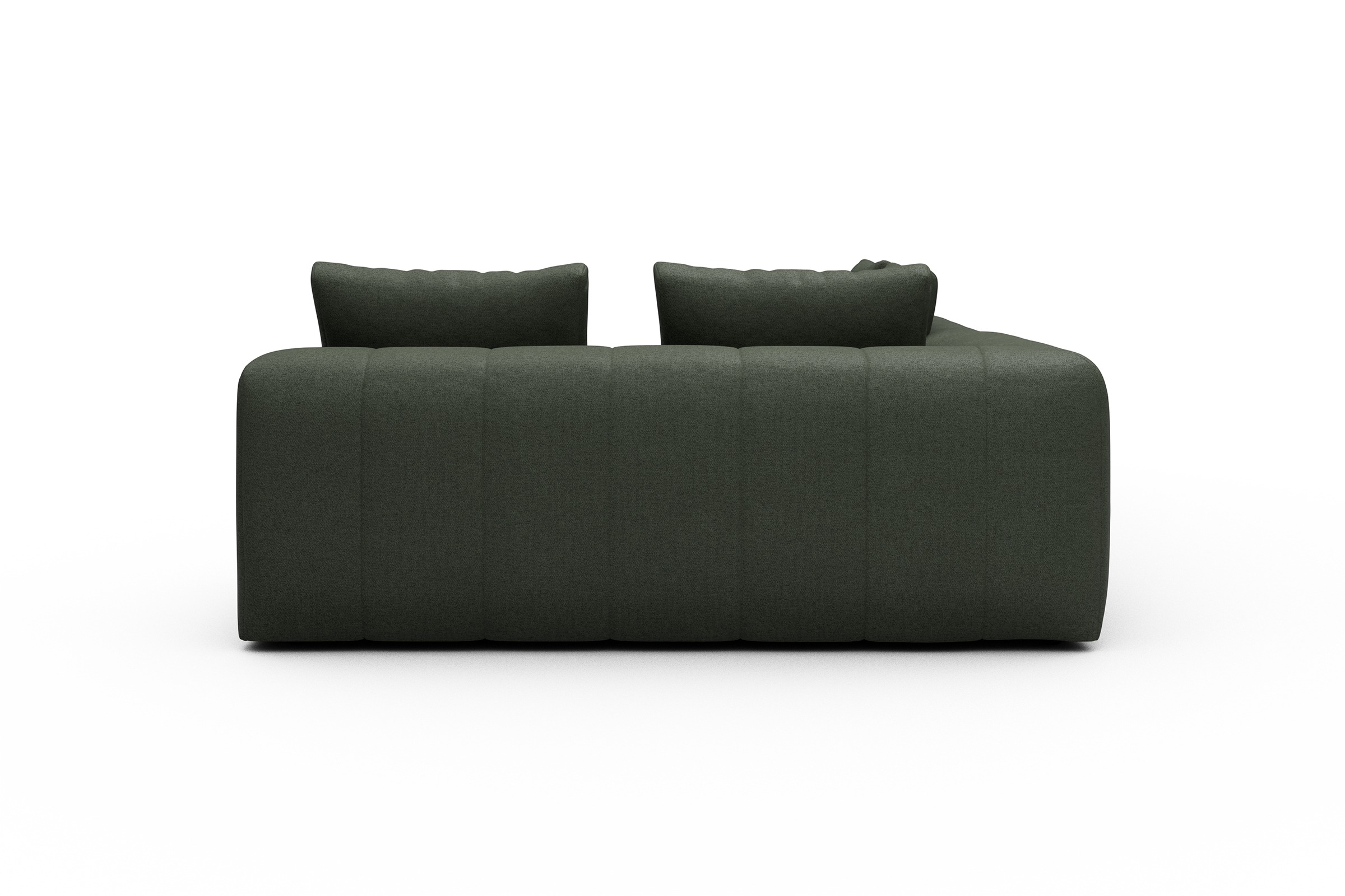 Ecksofa Hugo 2x 2,5-Sitzer Armlehne links Denari-Forest-Green