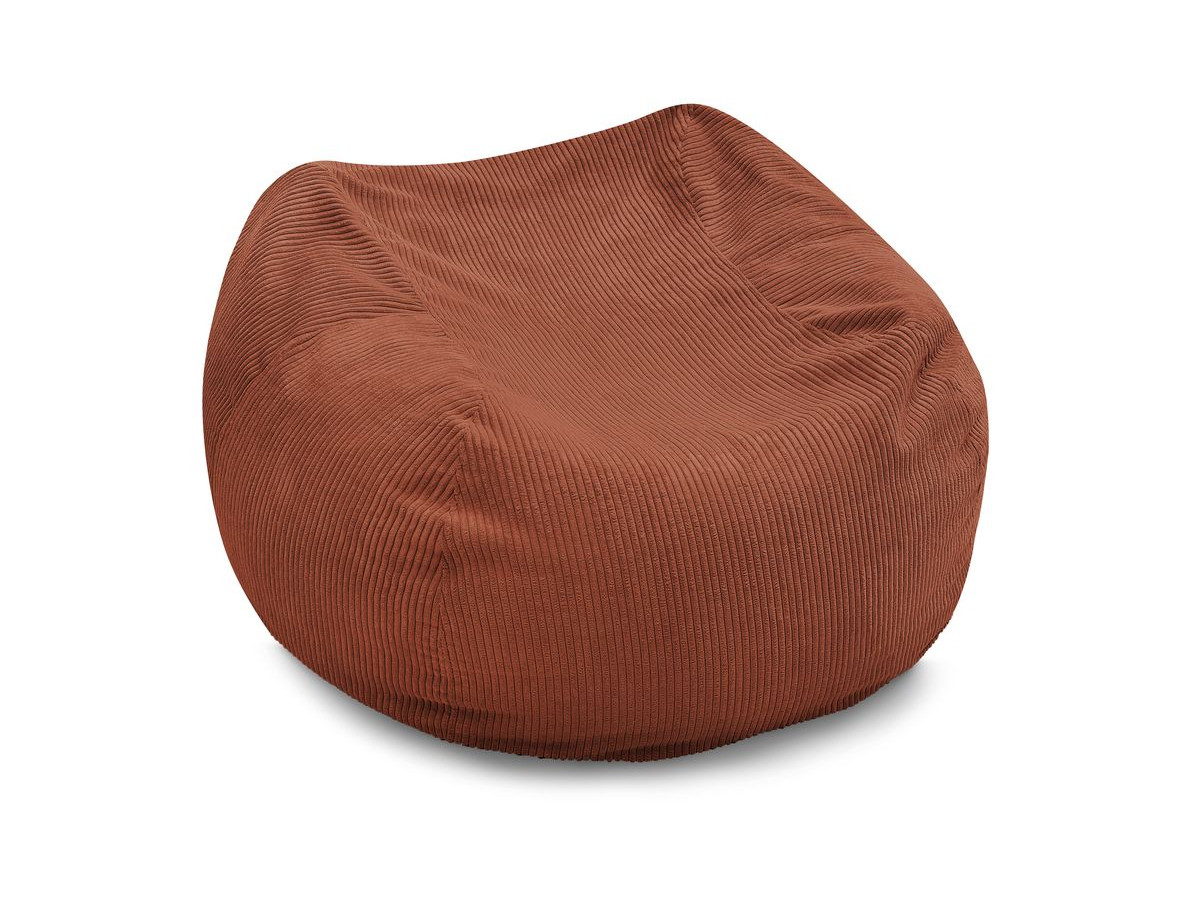 Bobochic Voltaire Pouf 120 × 70 cm Cordsamt Orange