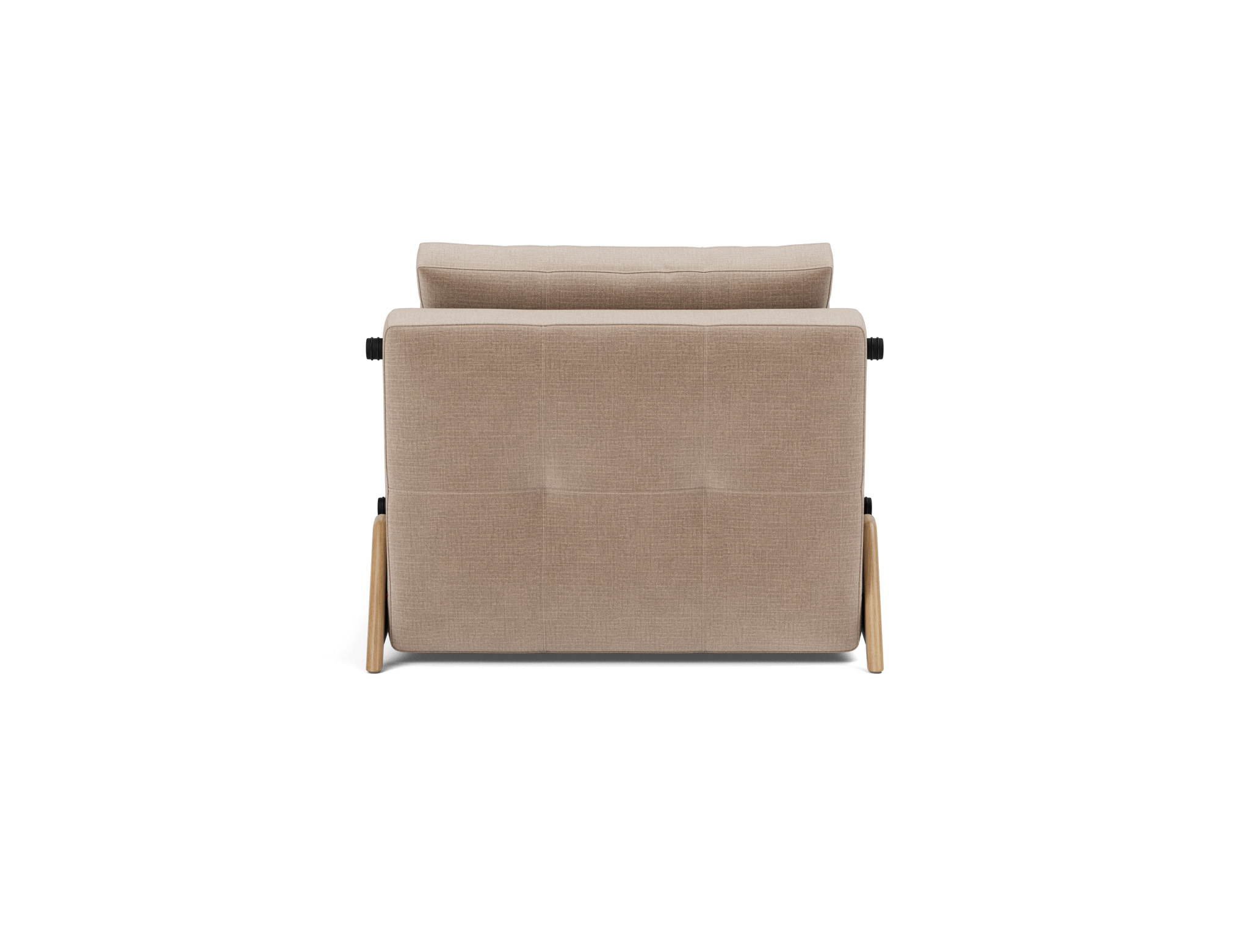 Schlafsessel Cubed 90 Chenille Esina 417-Mocha Beine Eiche