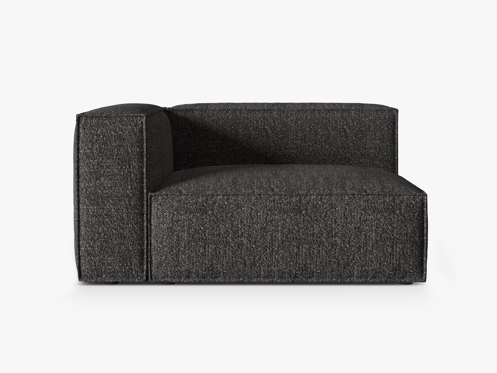 Micadoni Eckmodul Nuria 2-Sitzer Links Boucle Anthrazit