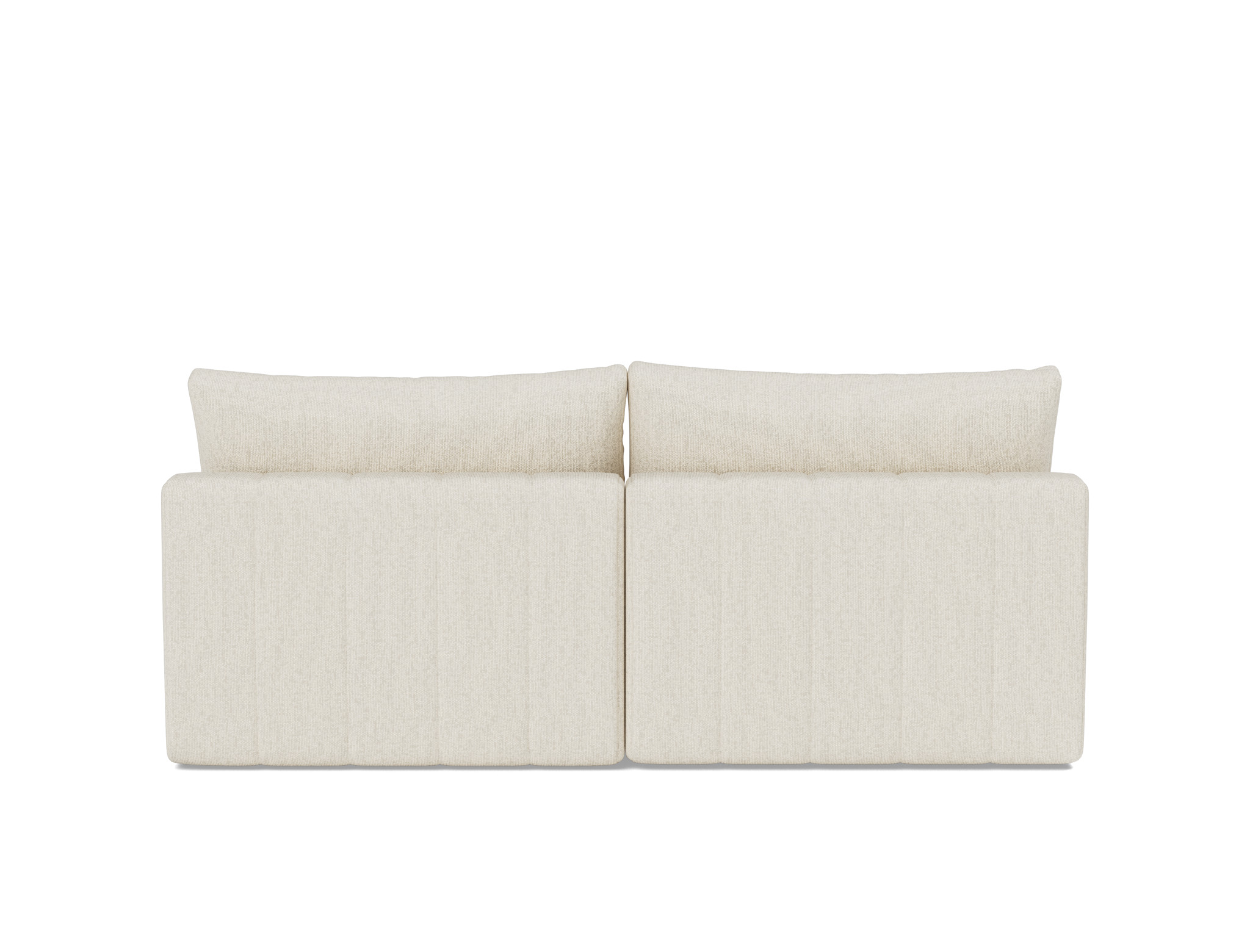 Schlafsofa Akello mit Chaiselongue Boucle Skandi 531-Off-White