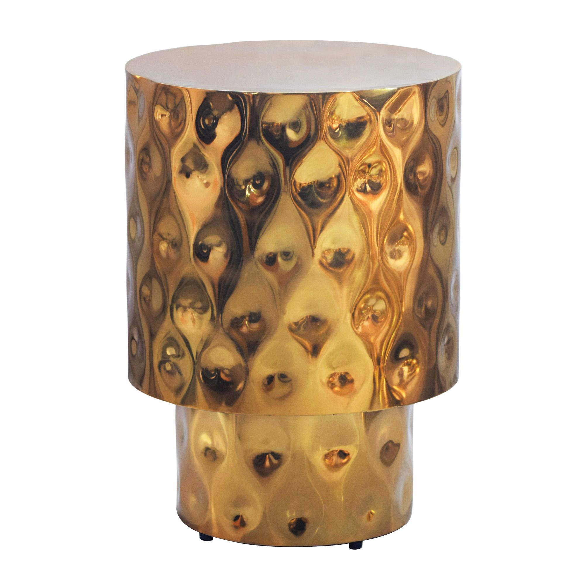 Beistelltisch Selje Aluminium Gold Höhe 50 cm