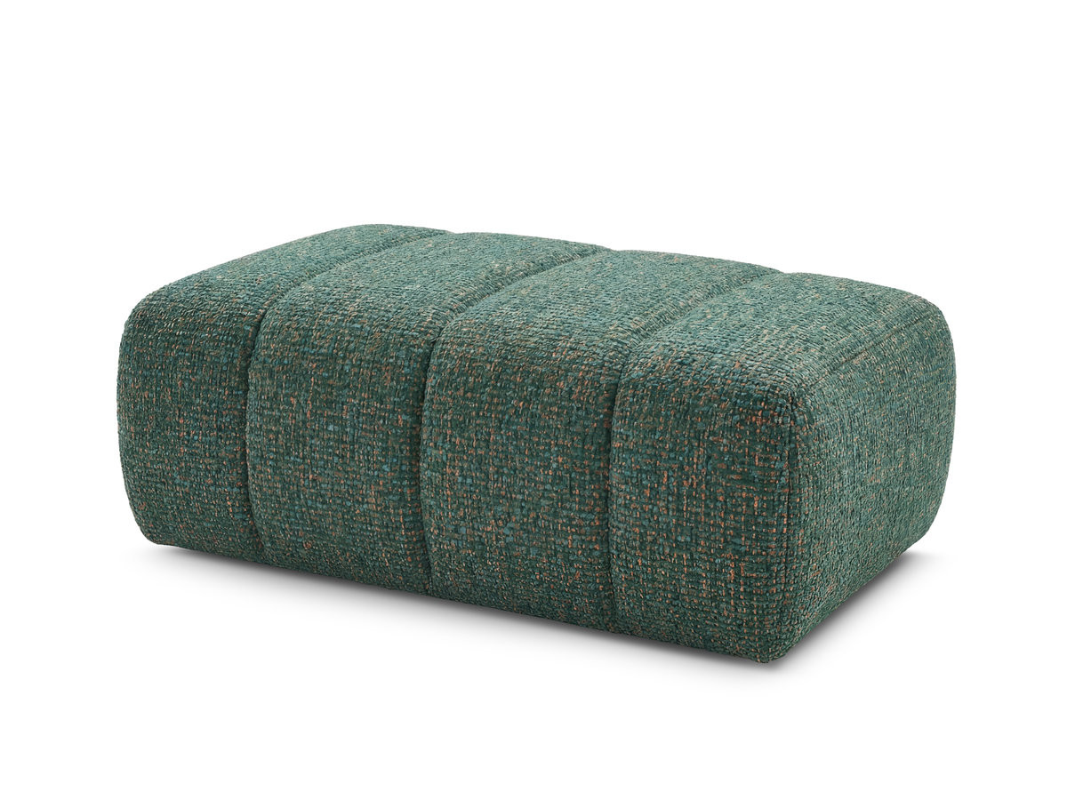 Bobochic Nesty Pouf Melange-Stoff Dunkelgrün