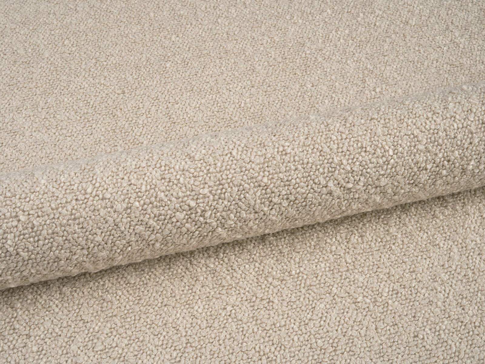 Micadoni Stauraumbett mit Kopfteil Bellis Boucle Baloo Beige