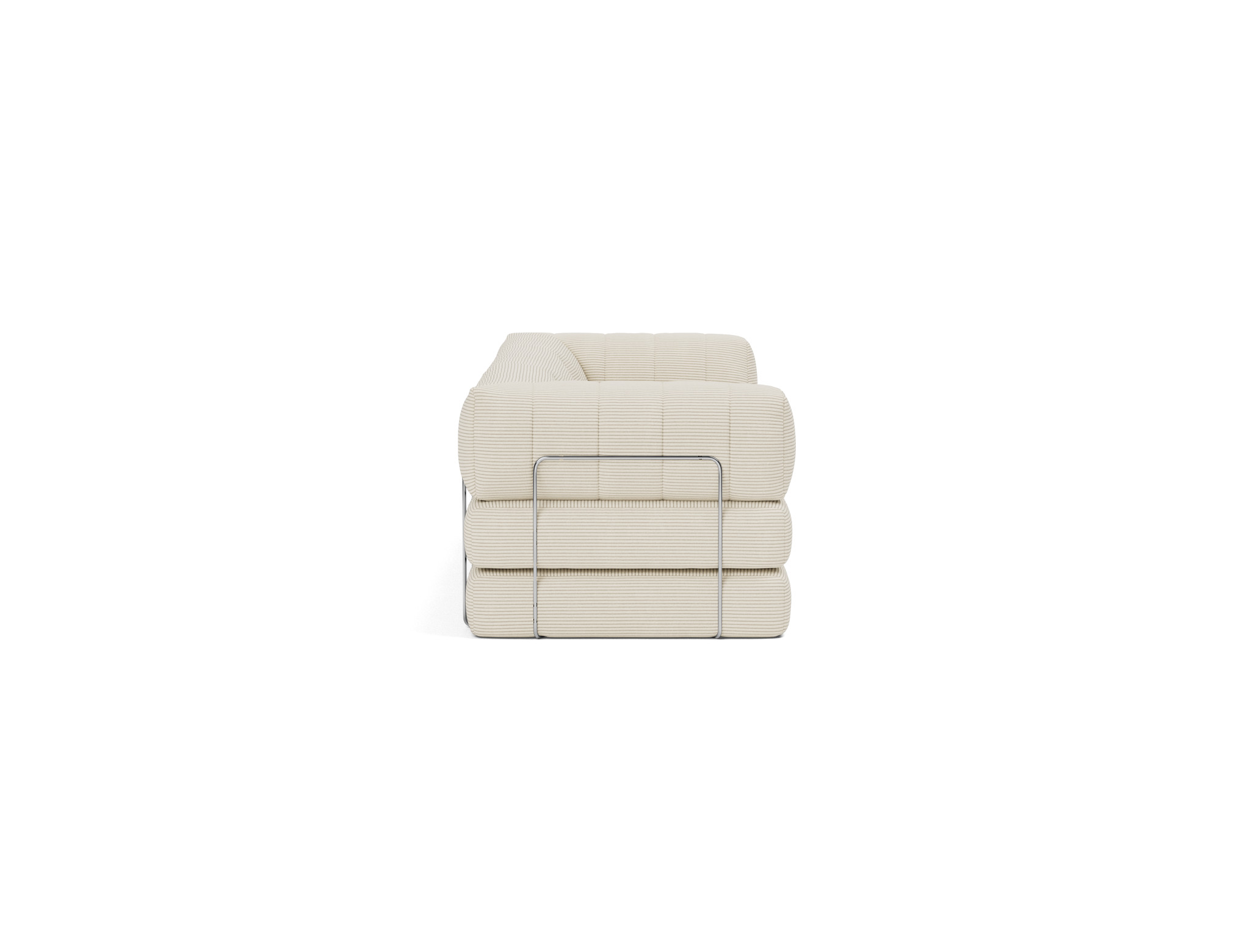 Schlafsofa CozyPad Grand mit Armlehnen Kord Corduroy 594-Ivory
