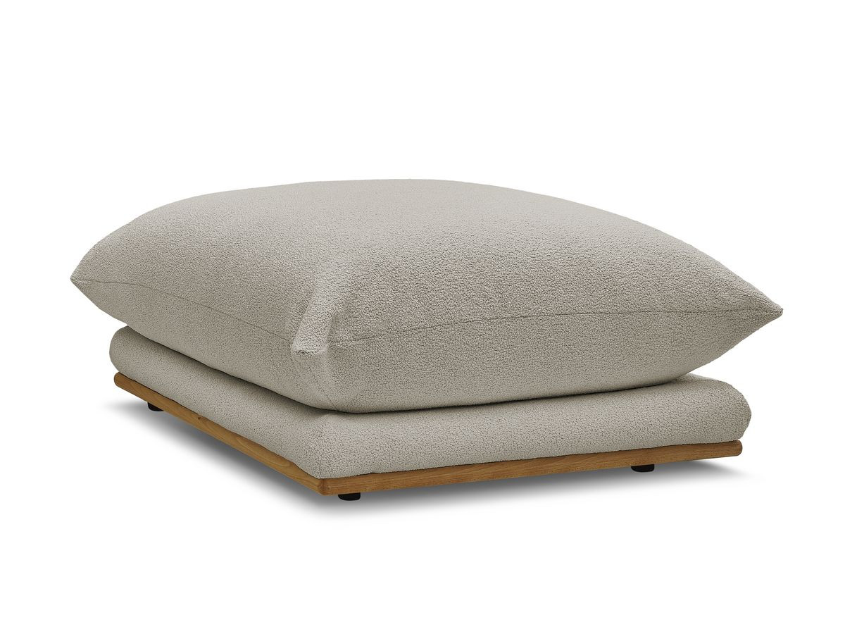 Bobochic Ernest Pouf Bouclé-Stoff Taupe