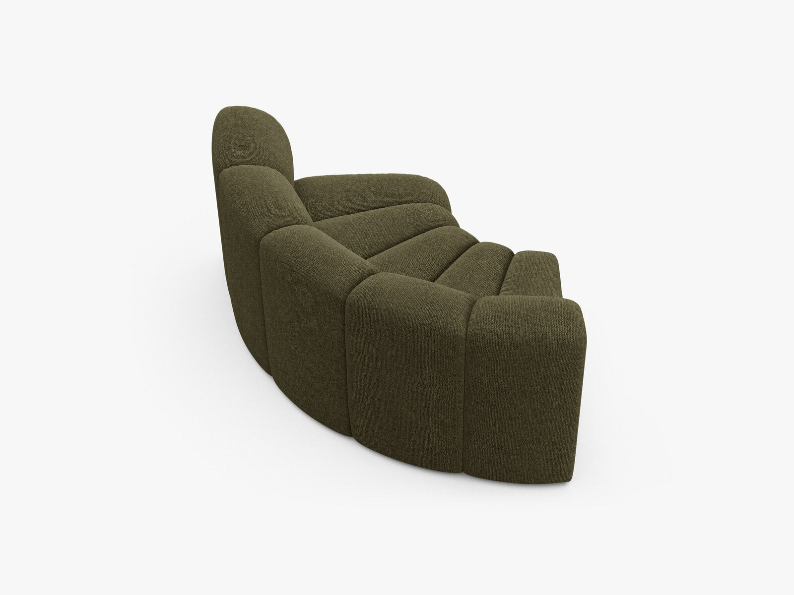 Micadoni rundes Eckmodul Lupine Chenille Eden Grün