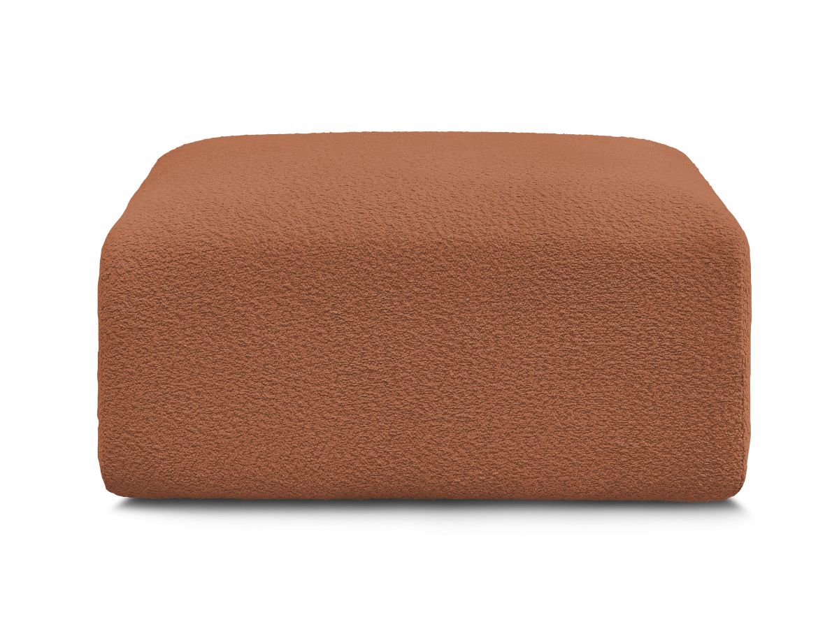 Bobochic Tina Pouf Bouclé-Stoff Orange