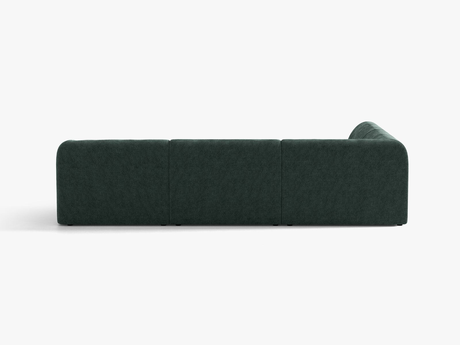 Micadoni Ecksofa Miley 6-Sitzer Links Chenille Haga Petrol