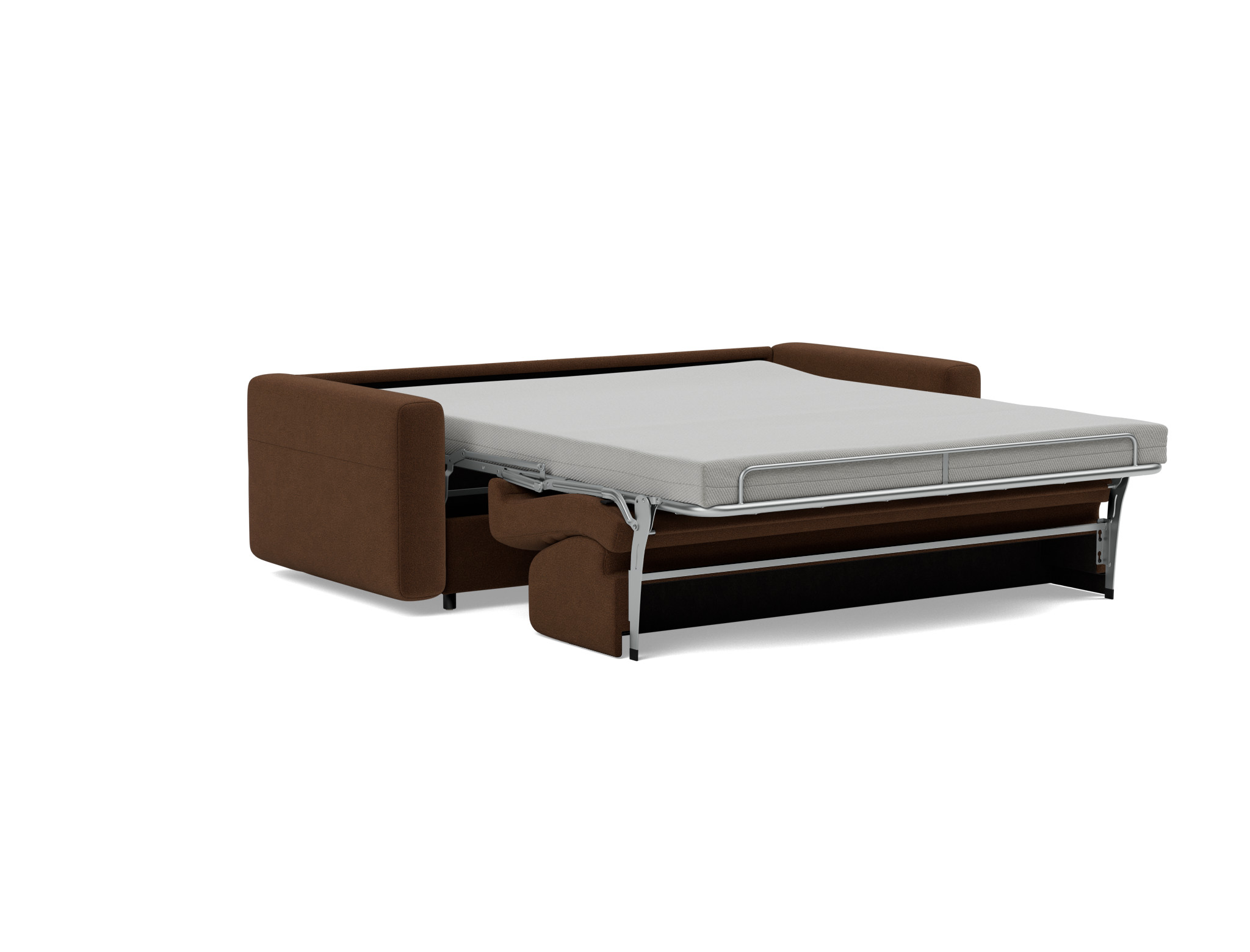Schlafsofa Killian mit Taschenfederkernmatratze 160 Strukturierter Stoff Taura 359-Cappuccino