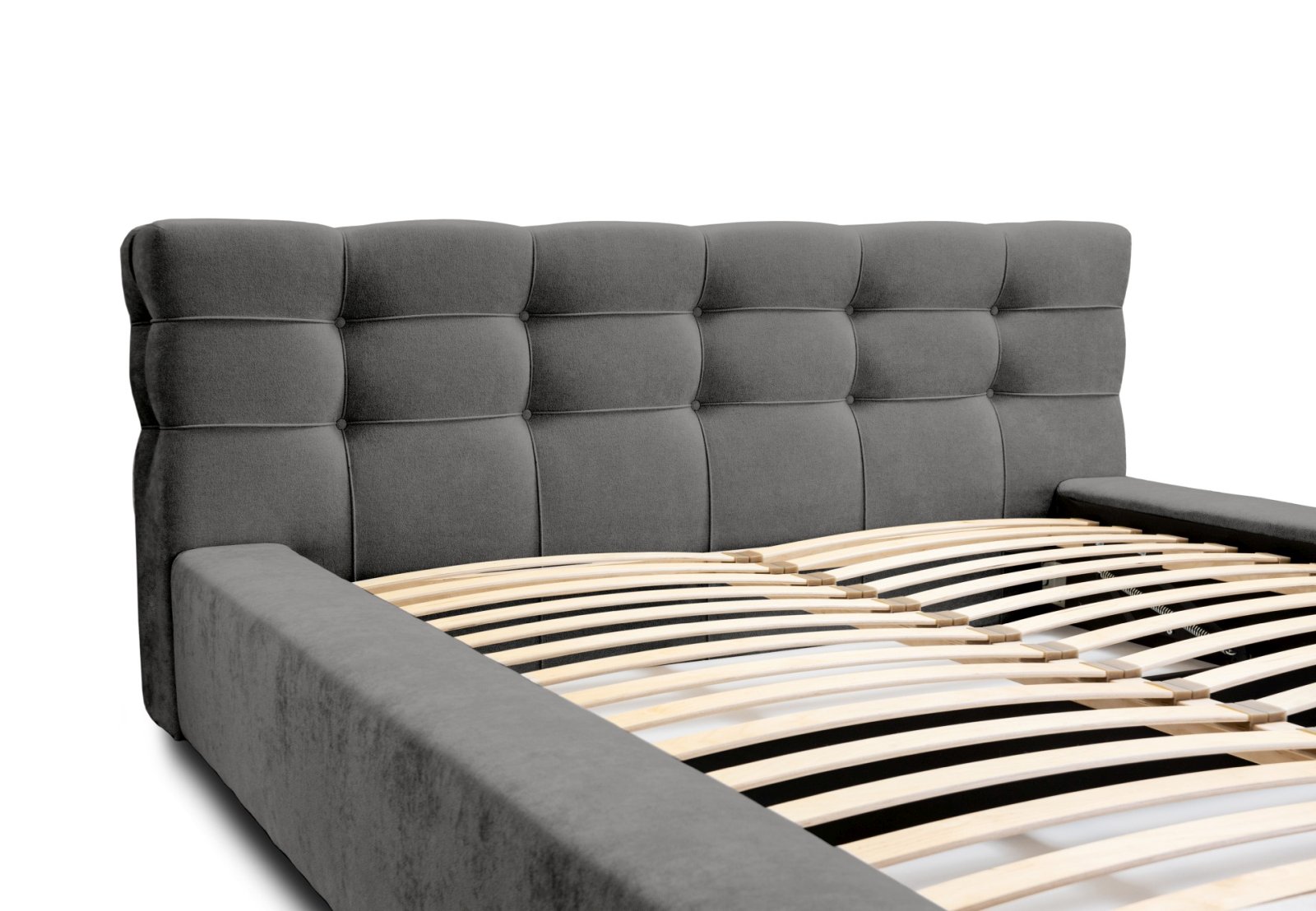 Polsterbett Pavo Chenille 180x200 mit Metallrahmen Ditra-New 14