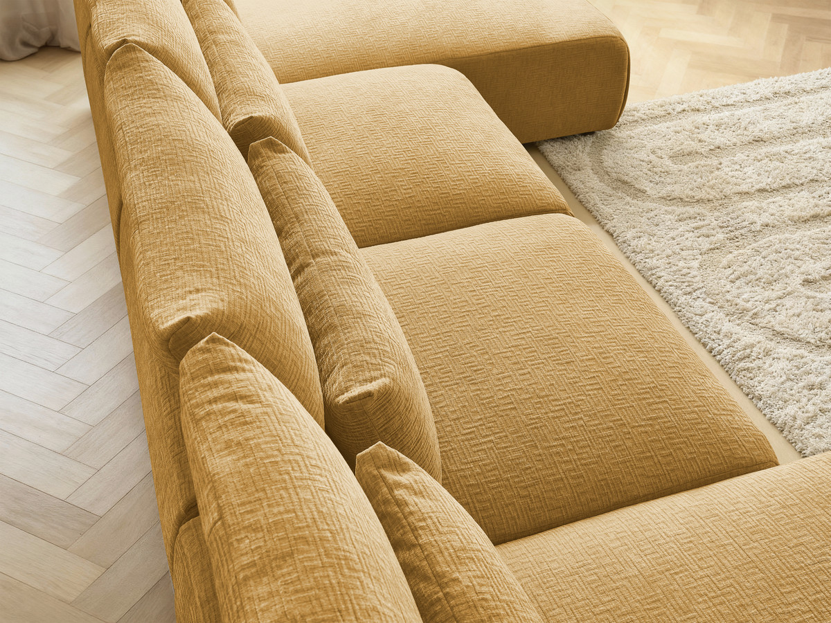 Bobochic Jana Wohnlandschaft Strukturstoff Gelb