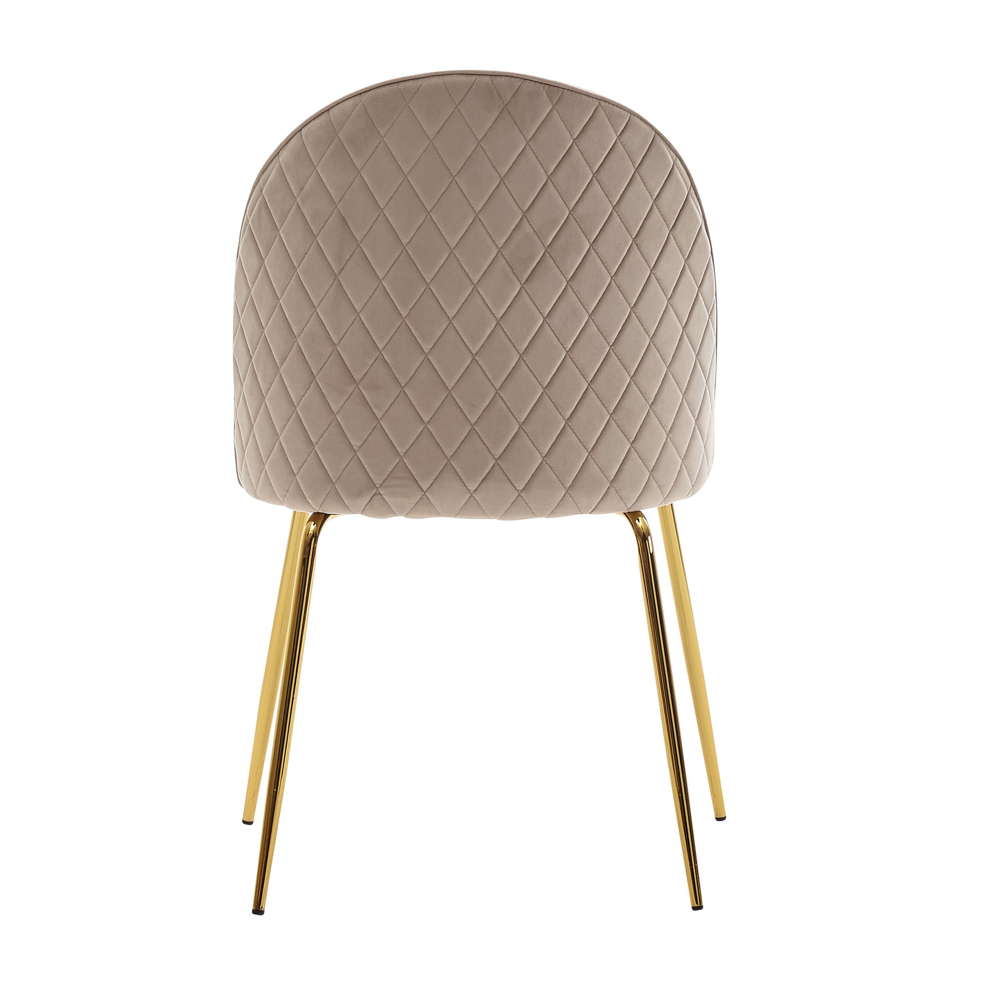 Esszimmerstuhl Eidar Samt Beige 53 × 50 × 86 cm