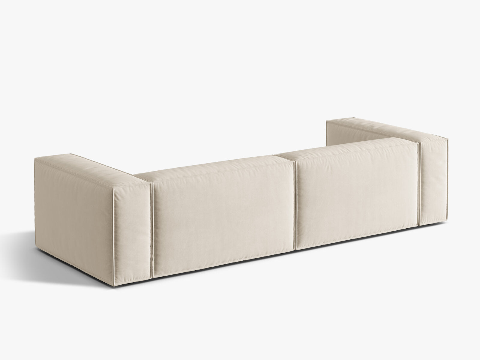 Micadoni Sofa Nuria 5-Sitzer Samt Beige
