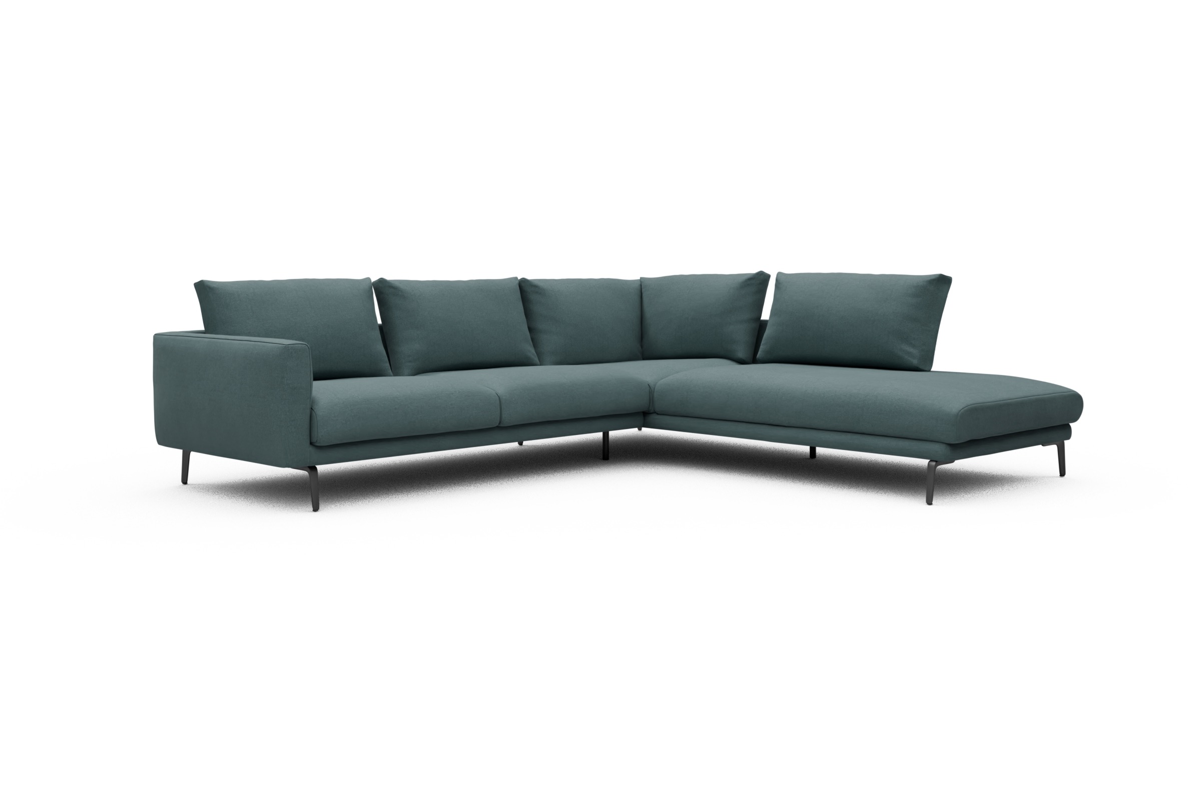 Ecksofa Karl Relax-Ecke rechts mit 2,5-Sitzer Satya-Niagara