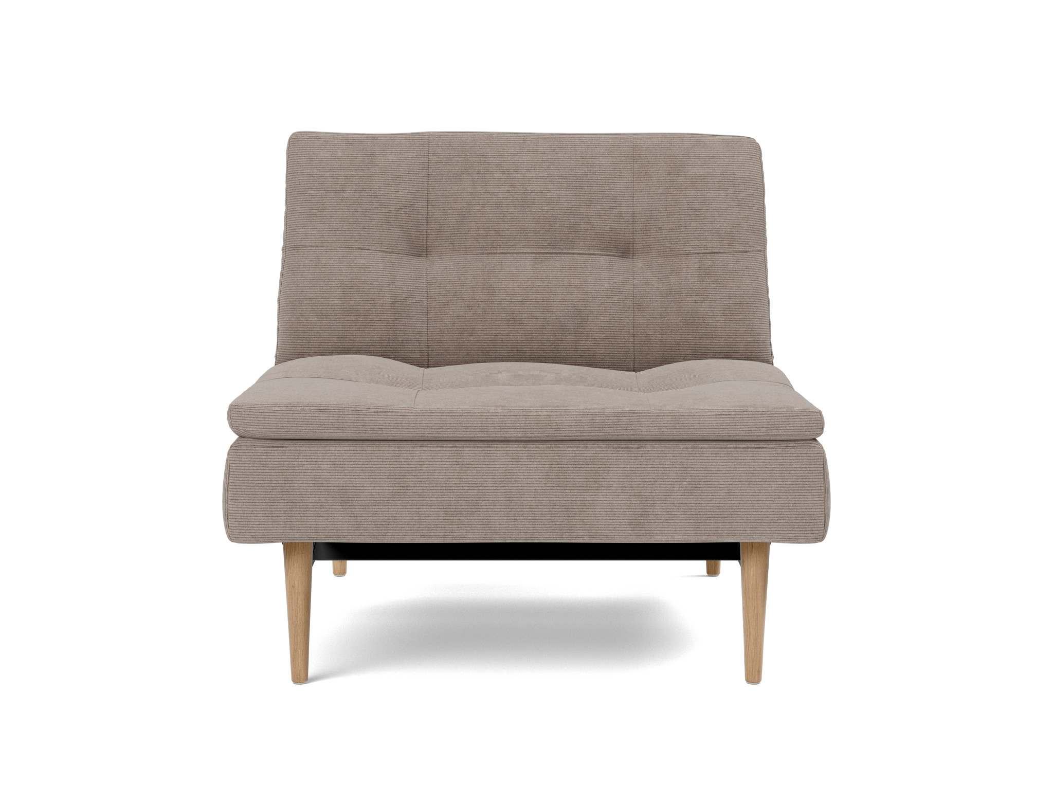 Sessel Dublexo Kord Cordufine 318-Beige Beine Styletto Eiche hell