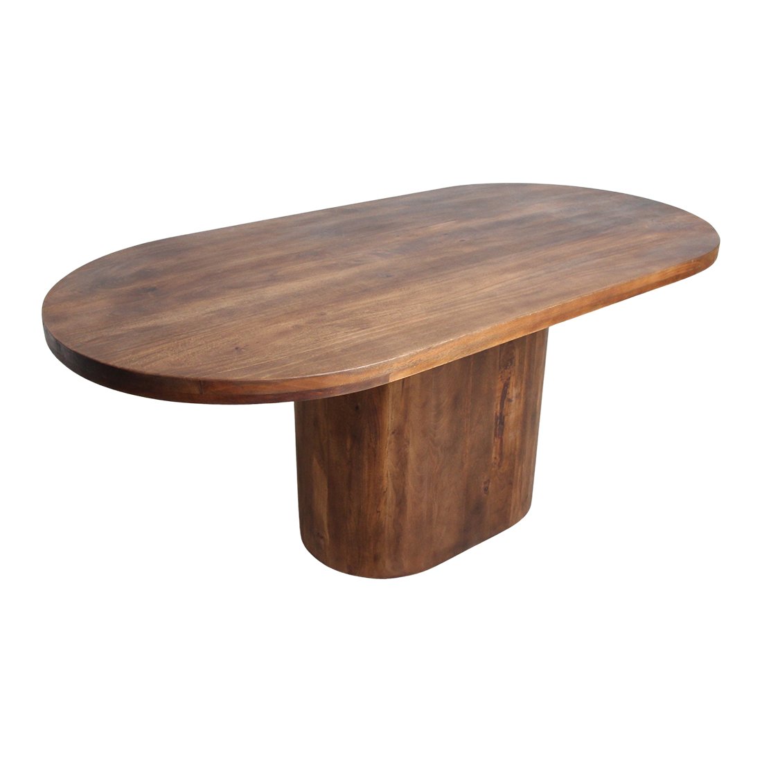 Raw Materials Bullnose Oblong Esstisch aus Mangoholz oval 180cm