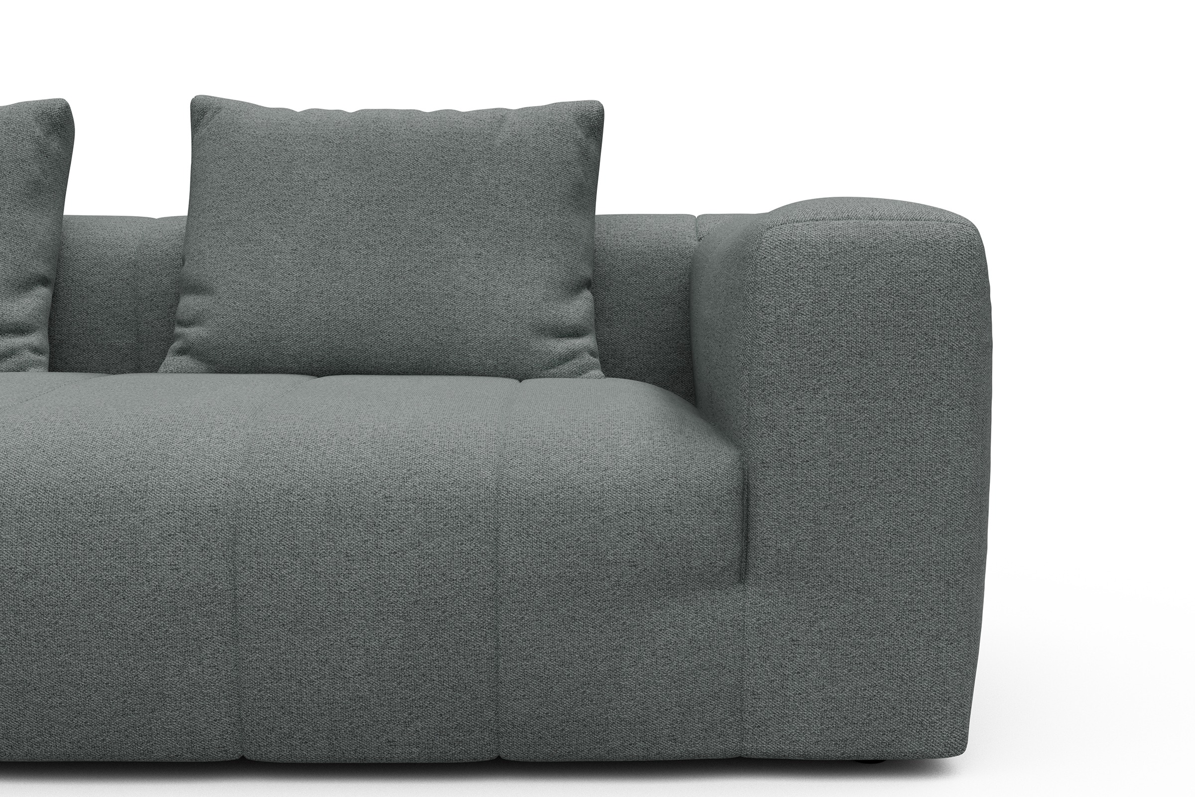 Sofa Hugo 3-Sitzer Denari-Soft-Grey