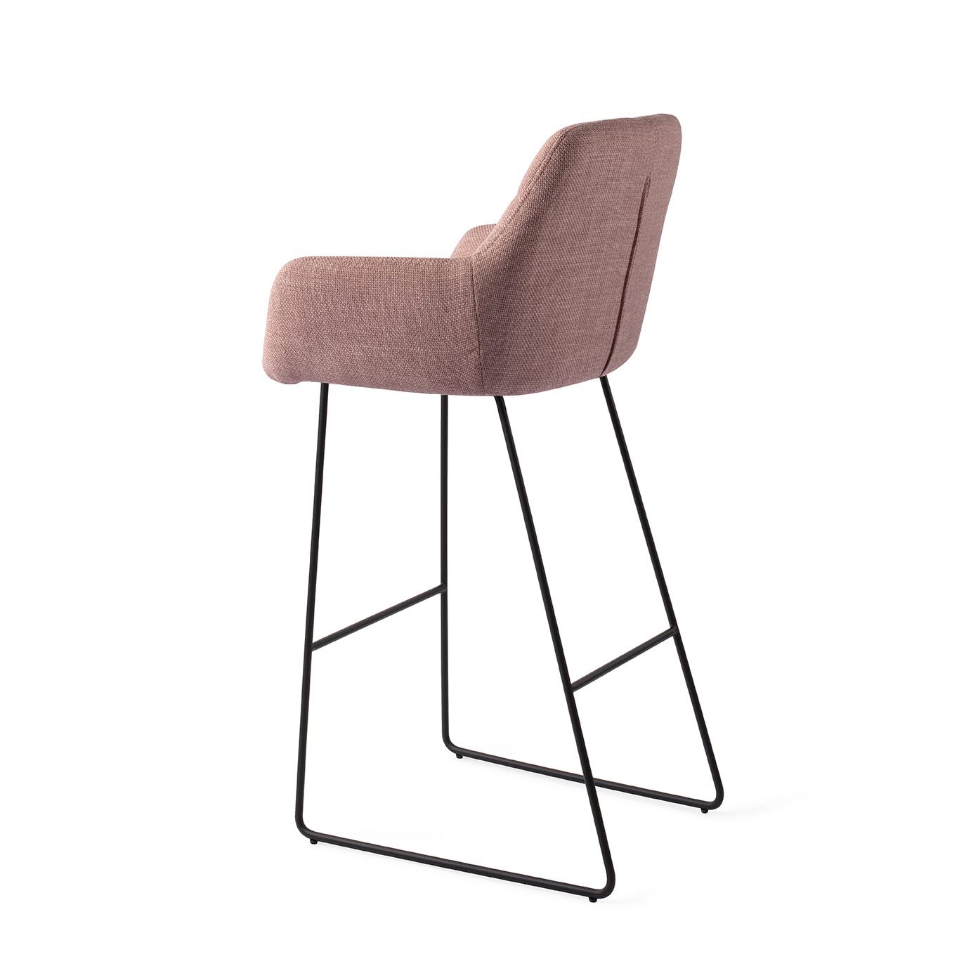 Jesper Home Barhocker Noto Vintage-Rose Slide Schwarz Tresenhöhe (65cm)