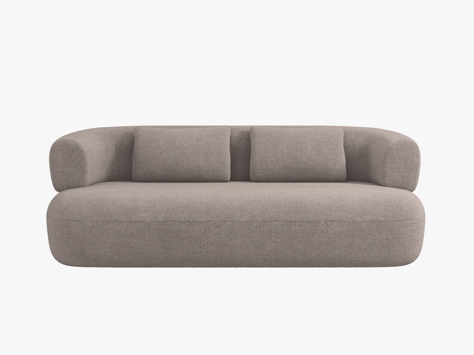 Micadoni Sofa Jenny 2-Sitzer Boucle Now or Never Hellbraun