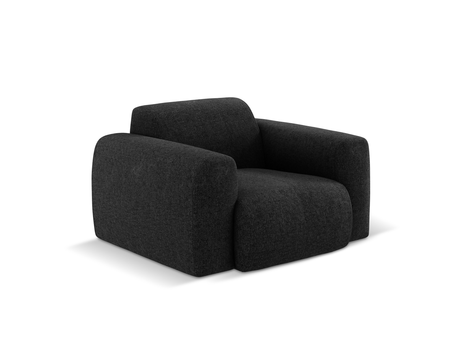 Cosmopolitan Design Sessel Nolio Chenille Haga Schwarz