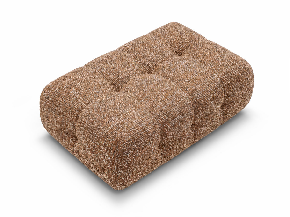 Bobochic Laura Pouf 135 × 84 cm Melange-Stoff Orange