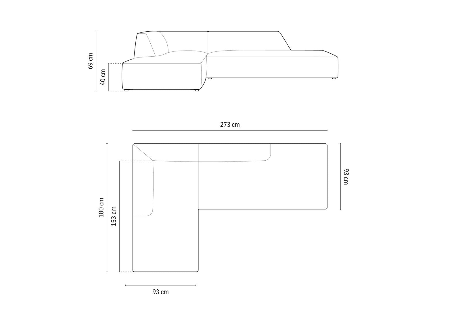 Micadoni Ecksofa Ruby 4-Sitzer Links Strukturierter Stoff Ottawa Dunkelbeige