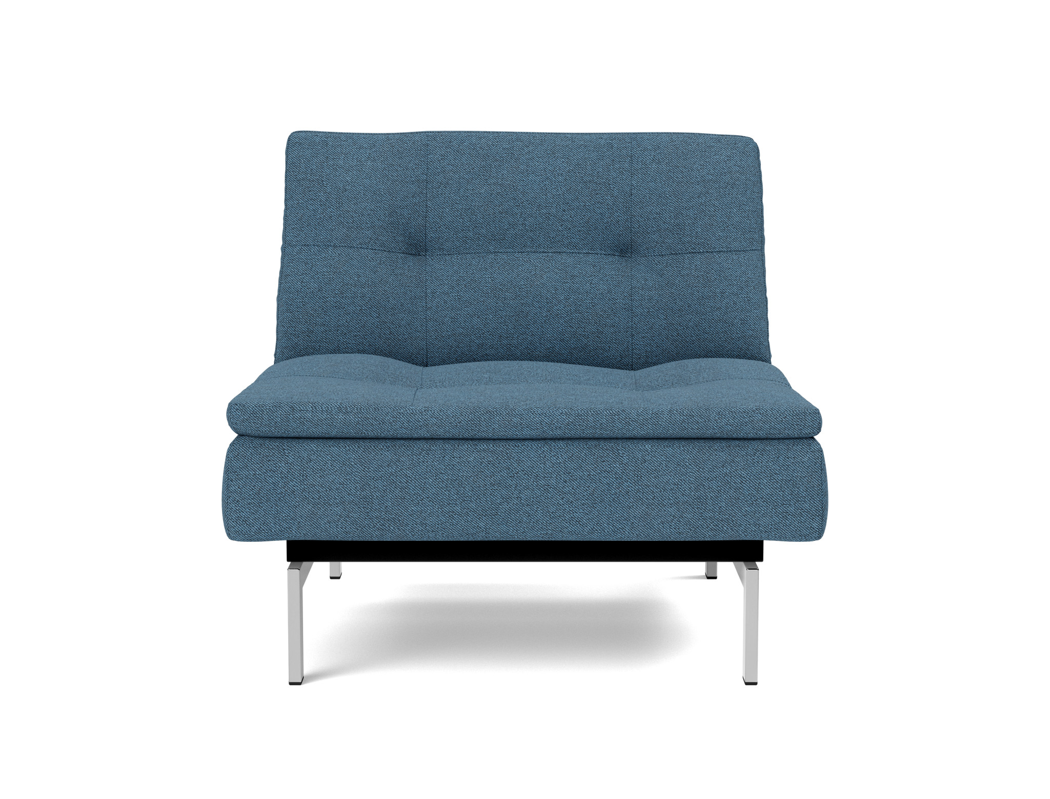 Sessel Dublexo Strukturierter Stoff Weda 302-Weda-Blue Beine Chrom