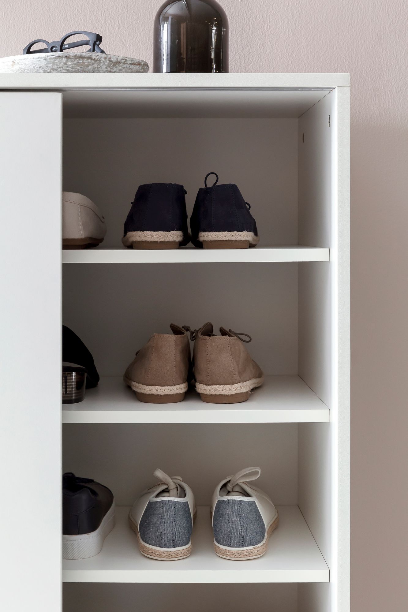 Schuhschrank Finstad Weiß 100 × 37,5 × 108 cm