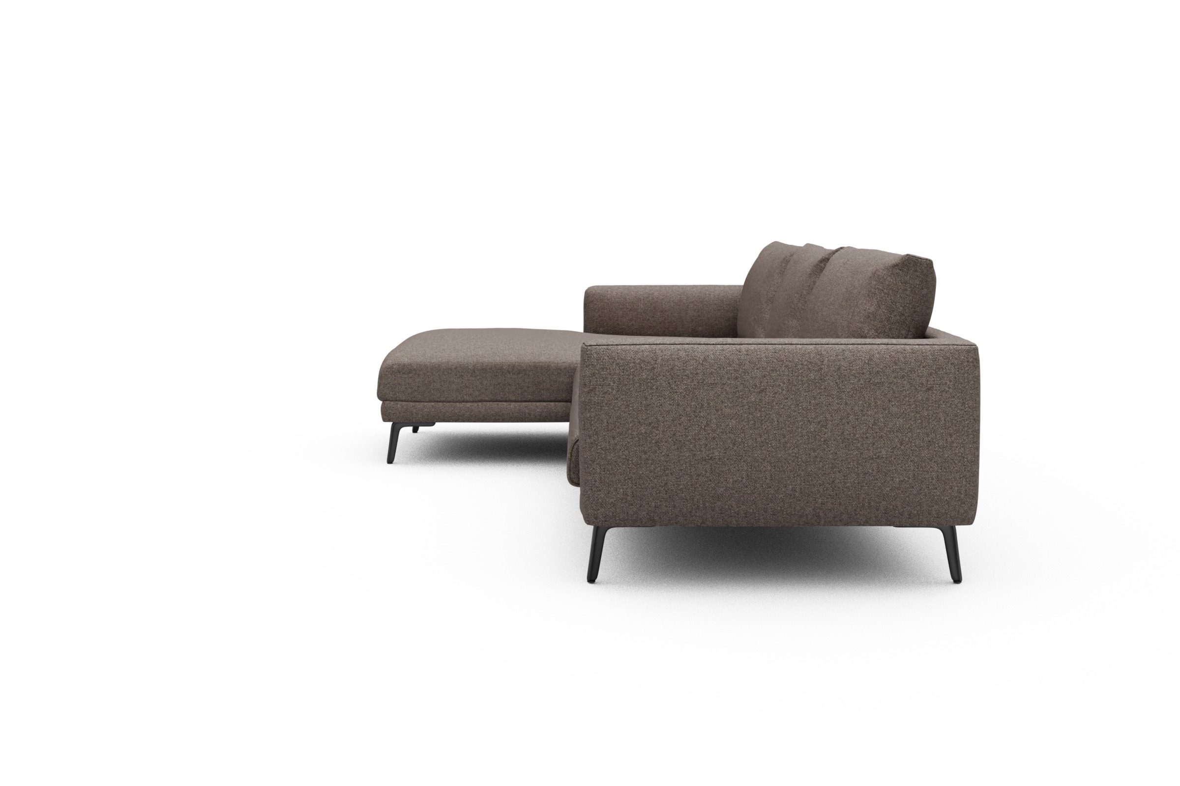 Ecksofa Karl Chaiselongue links mit 2,5-Sitzer Sama-Stone