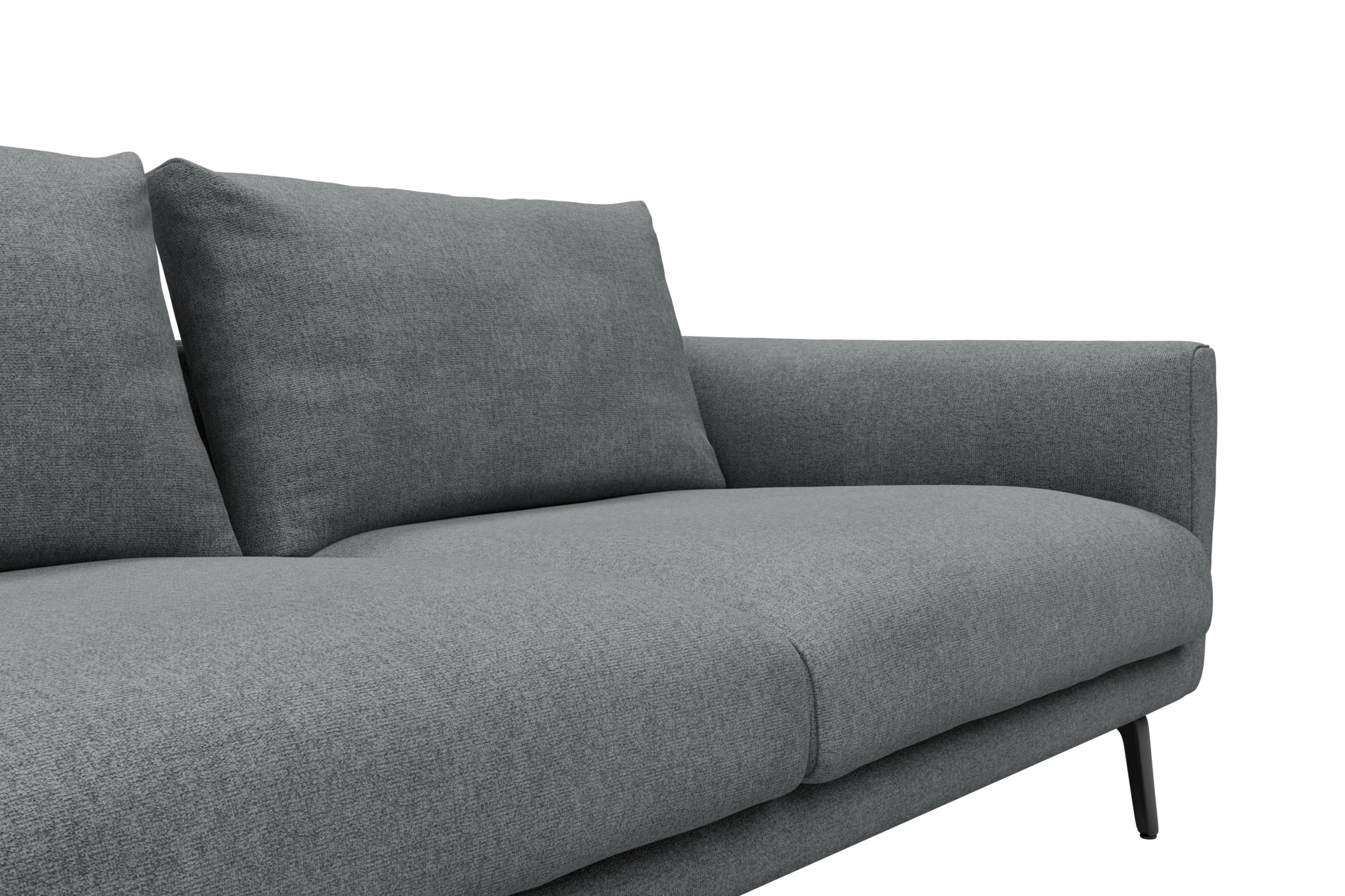 Ecksofa Karl Relax-Ecke links mit 2,5-Sitzer Casone-Gravel-Grey