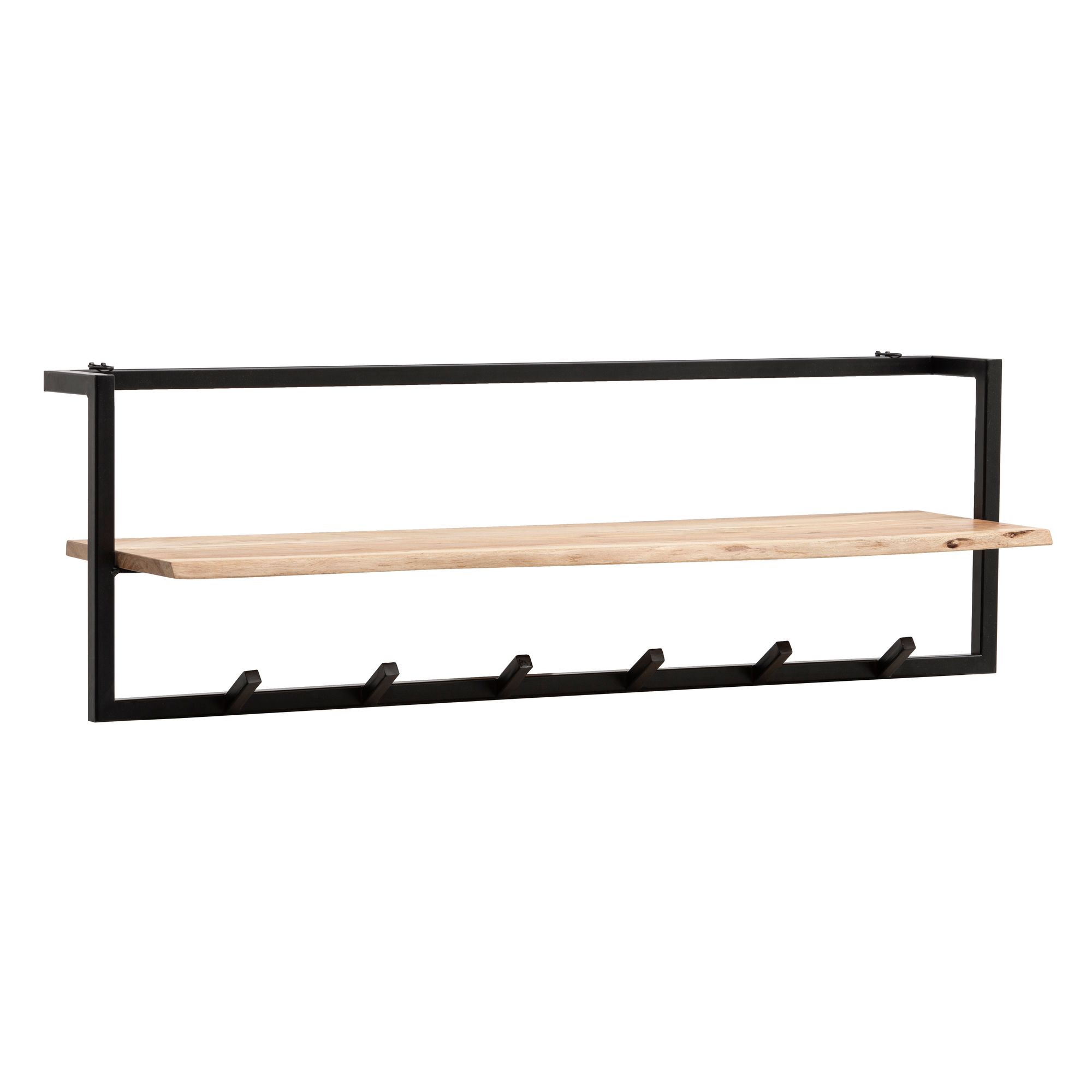 Wandgarderobe Nodeland Akazie Massivholz 100 × 25 × 32 cm