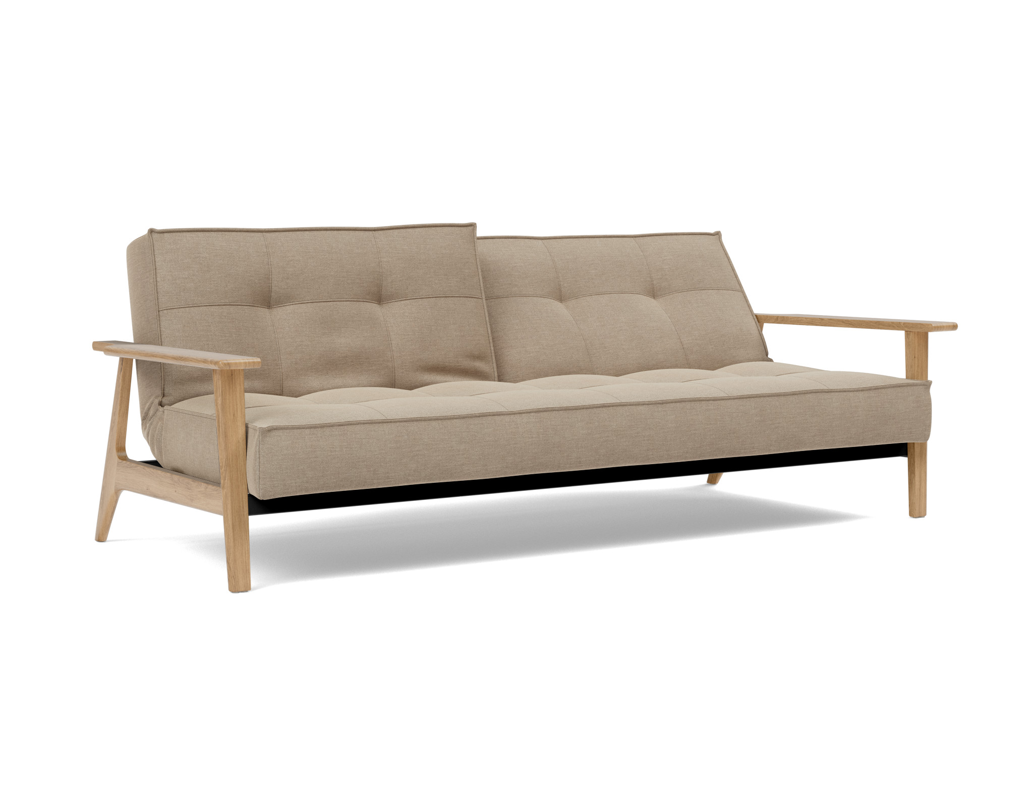Schlafsofa Splitback Frej Flachgewebe Phobos 587-Mocha