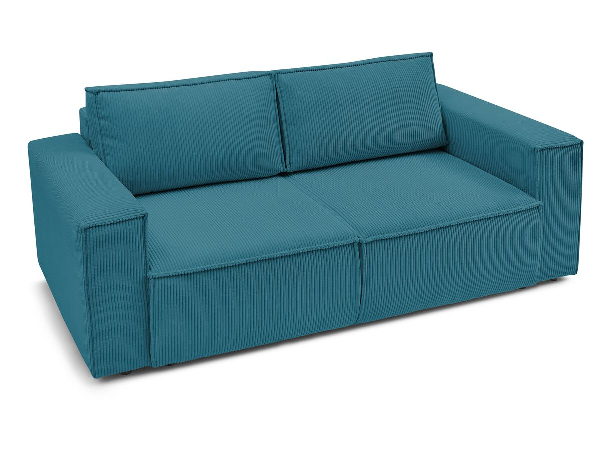 Bobochic Nihad Sofa 2-Sitzer Cordsamt Dunkelblau
